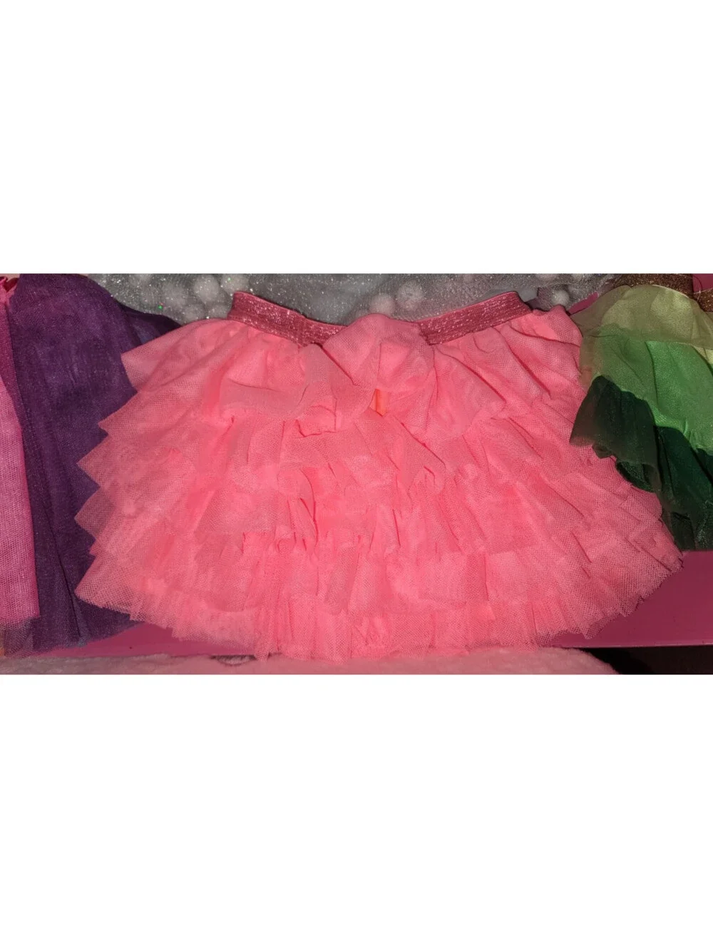 7 PIECE- GIRLS 12 MONTHS BUNDLE 4 - TUTU SKIRTS, 2 HEADBANDS & 1 HAIR TIES - NEW